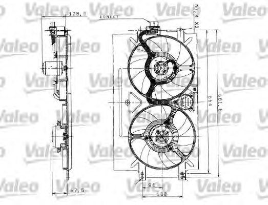 VALEO 698525 Electric Motor, radiator fan